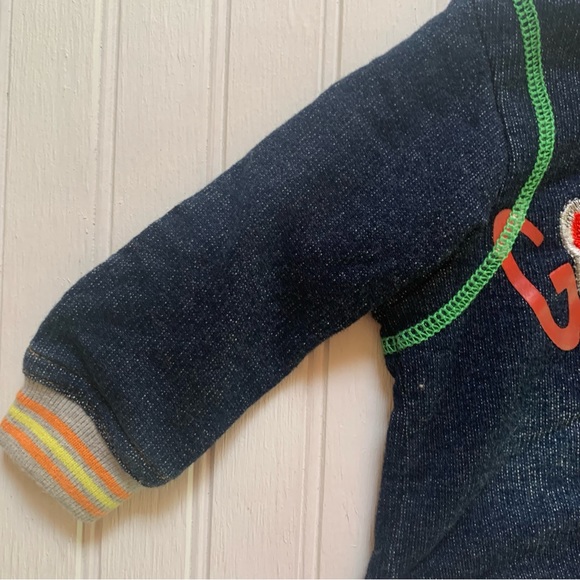 Oilily ~New~Indigo Knit Goba Byg Jacket in 62 (about 4 months) - Picture 4 of 11